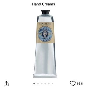 L’occitane hand cream, full size